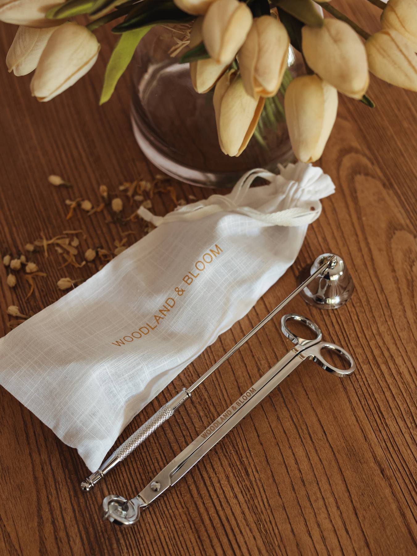 Wick Trimmer & Candle Snuffer Set - Silver