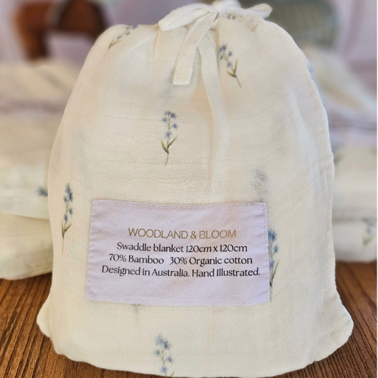 Forget-Me-Not Swaddle Wrap