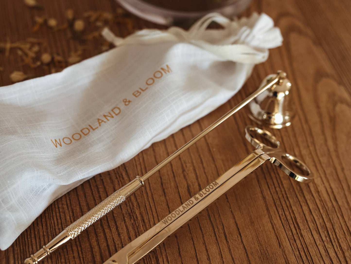 Wick Trimmer & Candle Snuffer Set - Gold